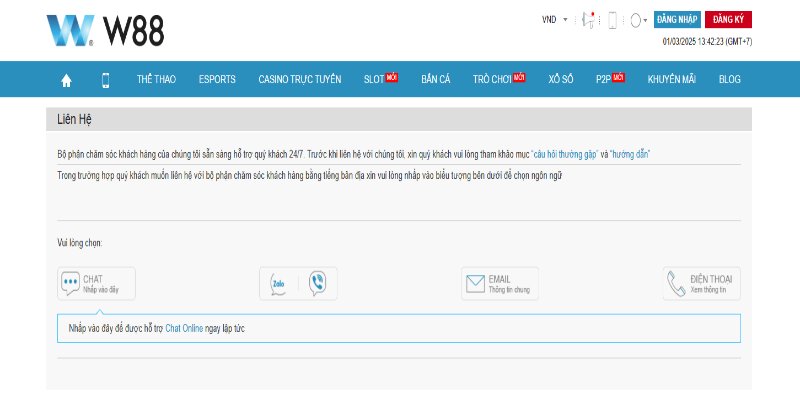 Phân tích điểm nổi bật của website W88
